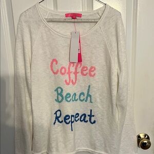 Women's White Lily Pulitzer Graphic Sweater